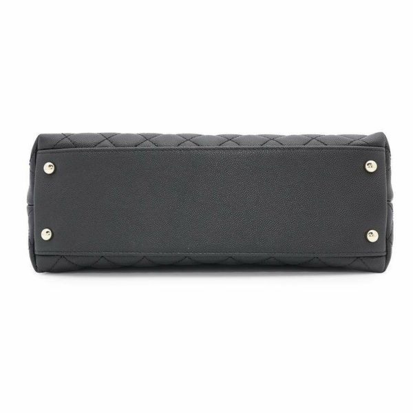 シャネル ハンドバッグ マトラッセ ココマーク ココハンドル キャビアスキン A92991 2wayショルダーバッグ 黒