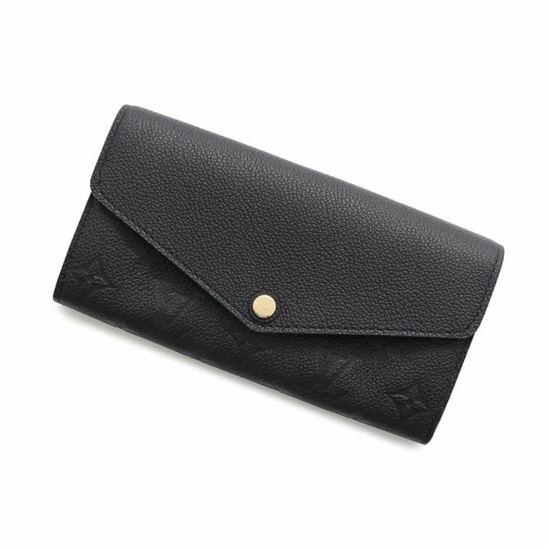 ルイヴィトン 長財布 モノグラム・アンプラント ポルトフォイユ・サラ M61182 LOUIS VUITTON ブラック 黒