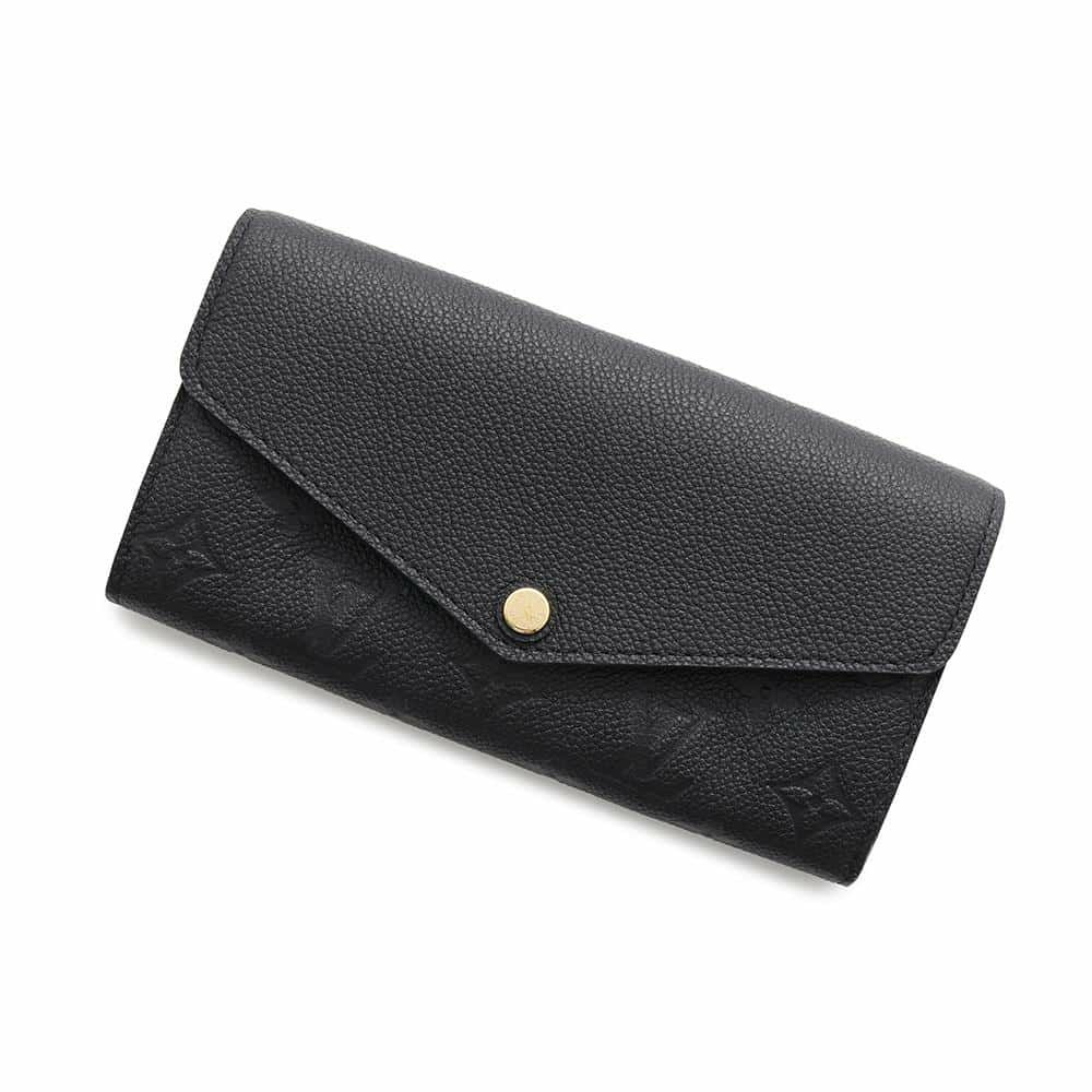 ルイヴィトン 長財布 モノグラム・アンプラント ポルトフォイユ・サラ M61182 LOUIS VUITTON ブラック 黒