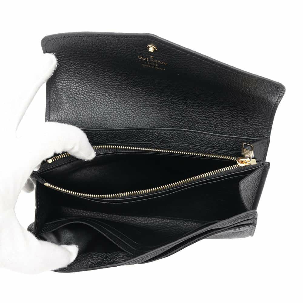 ルイヴィトン 長財布 モノグラム・アンプラント ポルトフォイユ・サラ M61182 LOUIS VUITTON ブラック 黒