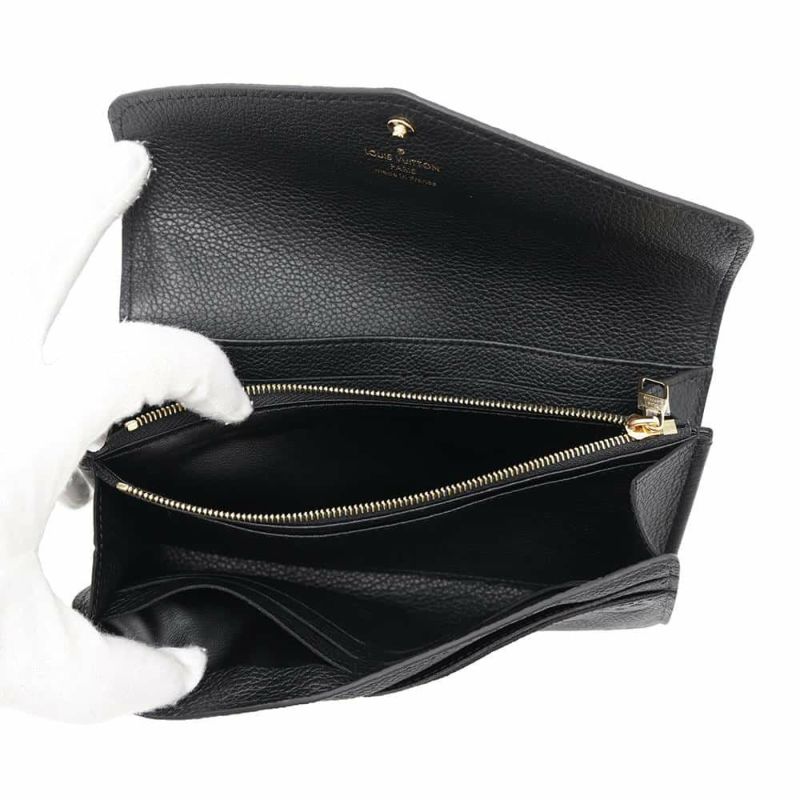 ルイヴィトン 長財布 モノグラム・アンプラント ポルトフォイユ・サラ M61182 LOUIS VUITTON ブラック 黒