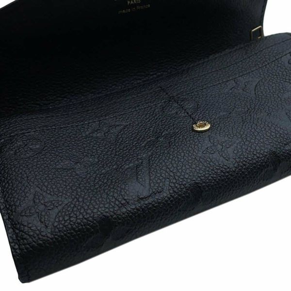 ルイヴィトン 長財布 モノグラム・アンプラント ポルトフォイユ・サラ M61182 LOUIS VUITTON ブラック 黒