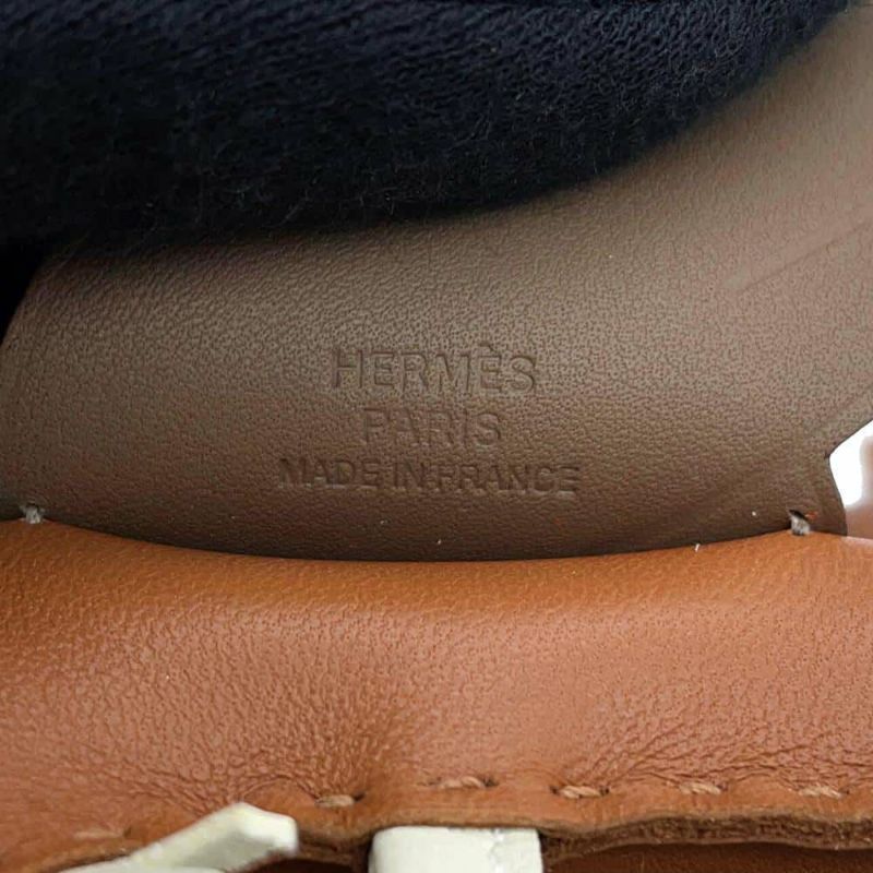 エルメス バッグチャーム ロデオ ペガサスMM ゴールド/クレ/エトゥープ ラムスキン B刻印