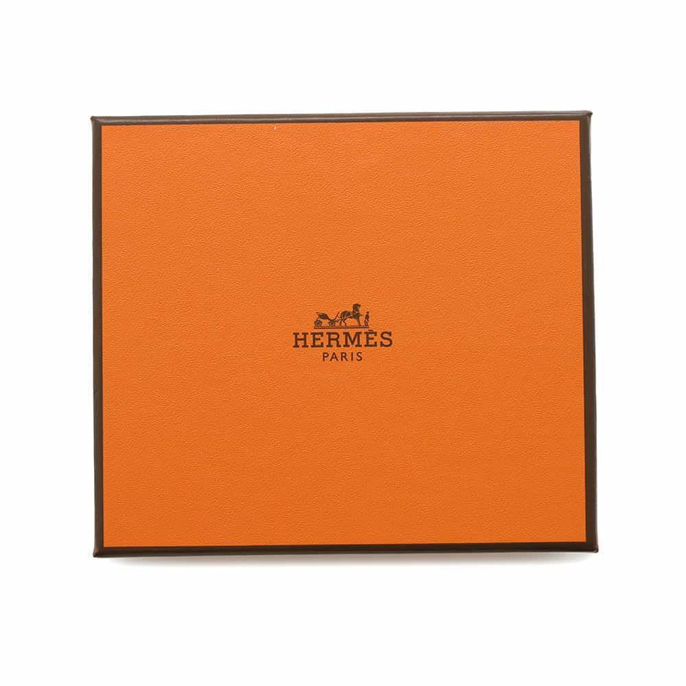 エルメス カードケース ベアン ミニ 小銭入れ付き エトゥープ/シルバー金具 エプソン W刻印 HERMES 名刺入れ コインケース