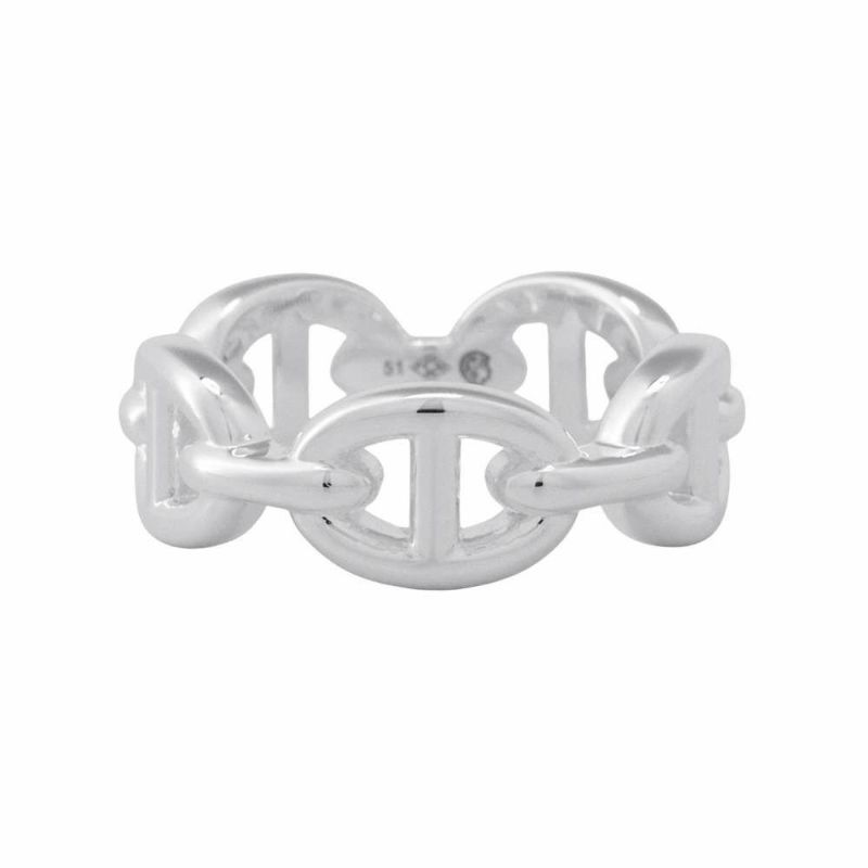 エルメス リング シェーヌダンクル アンシェネPM SV925シルバー リングサイズ51 HERMES 指輪 ジュエリー