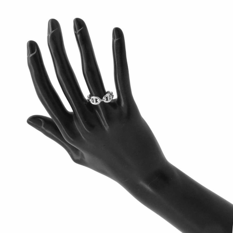 エルメス リング シェーヌダンクル アンシェネPM SV925シルバー リングサイズ51 HERMES 指輪 ジュエリー