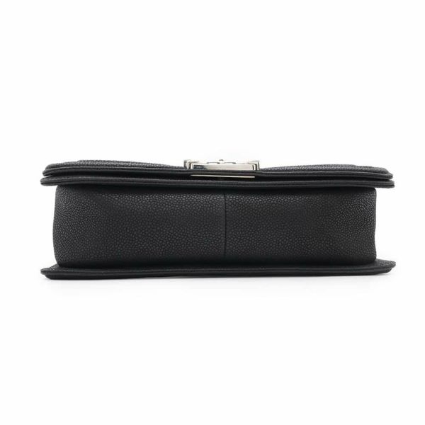 シャネル チェーンショルダーバッグ ボーイシャネル ソフトキャビアスキン A67086 CHANEL バッグ 斜めがけ BOY CHANEL 黒