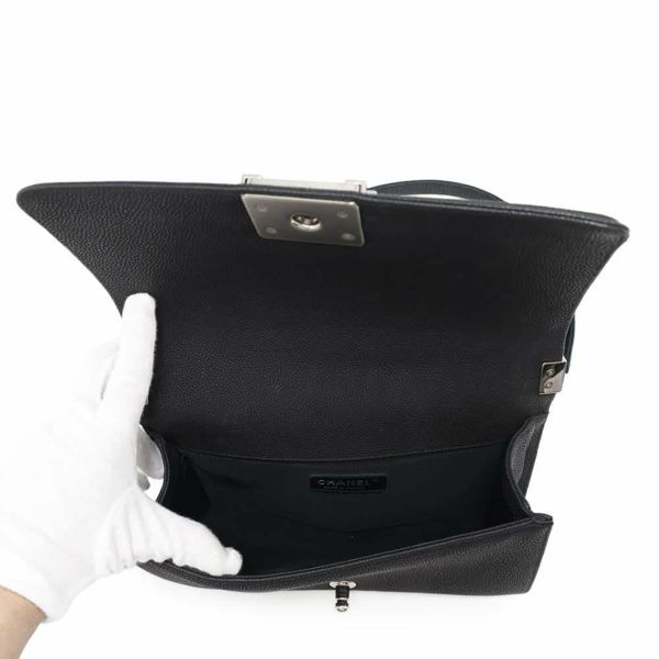 シャネル チェーンショルダーバッグ ボーイシャネル ソフトキャビアスキン A67086 CHANEL バッグ 斜めがけ BOY CHANEL 黒