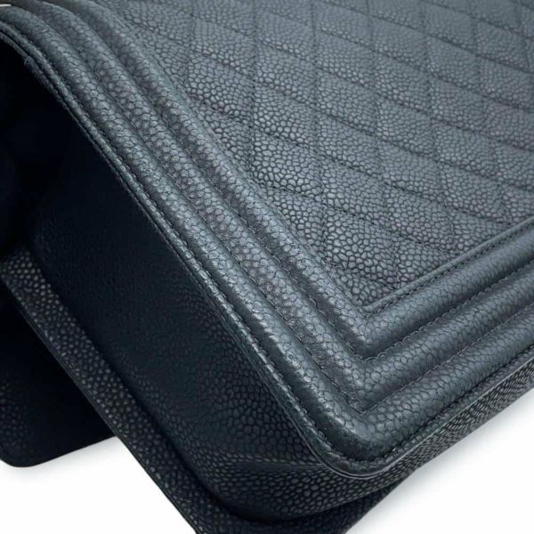 シャネル チェーンショルダーバッグ ボーイシャネル ソフトキャビアスキン A67086 CHANEL バッグ 斜めがけ BOY CHANEL 黒