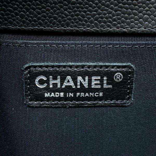 シャネル チェーンショルダーバッグ ボーイシャネル ソフトキャビアスキン A67086 CHANEL バッグ 斜めがけ BOY CHANEL 黒