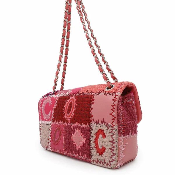 シャネル チェーンショルダーバッグ パッチワーク シングルフラップ