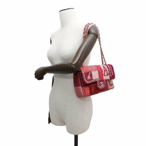 シャネル チェーンショルダーバッグ パッチワーク シングルフラップ A65468 CHANEL バッグ