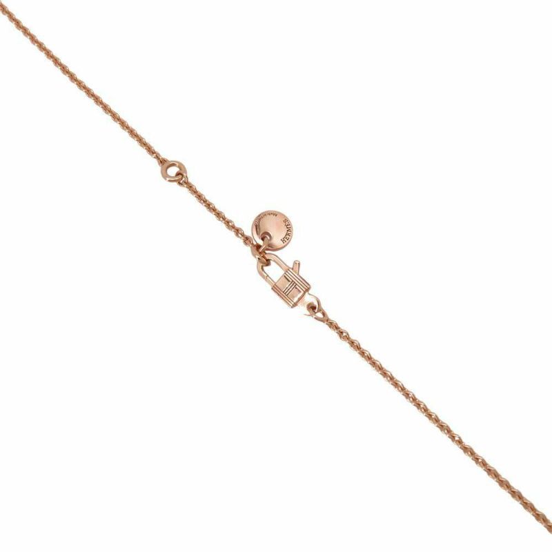 エルメス ネックレス コンスタンス アミュレット ペンダント K18PG ブラックジェイド 6.5ct HERMES ジュエリー