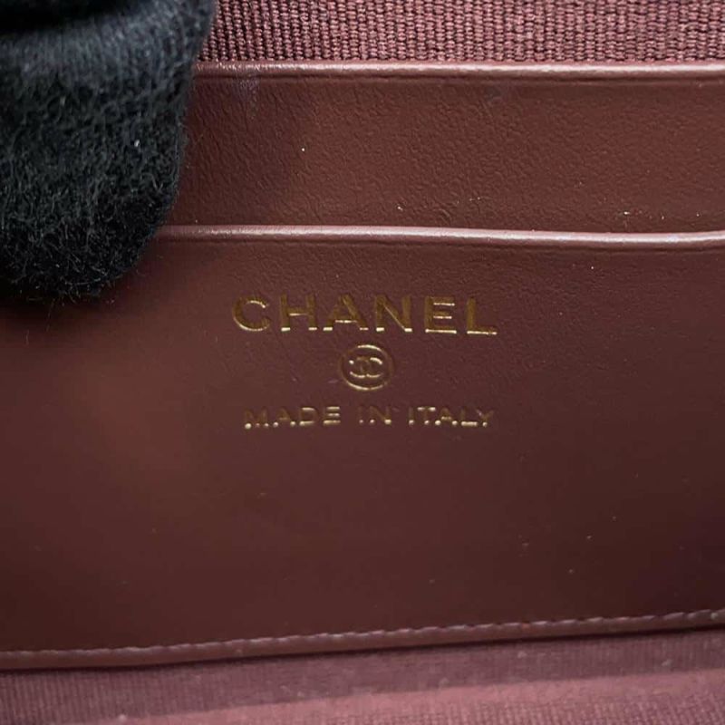 シャネル チェーンショルダーバッグ マトラッセ ココマーク キャビアスキン AP4016 CHANEL 黒