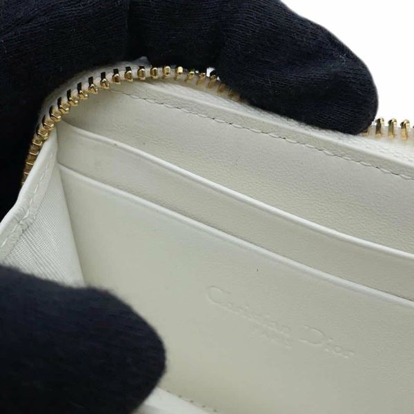 クリスチャン・ディオール コインケース レディディオール ヴォヤージュ スモール ラムスキン S0985ONMJ_M030 財布 白