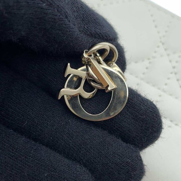 クリスチャン・ディオール コインケース レディディオール ヴォヤージュ スモール ラムスキン S0985ONMJ_M030 財布 白