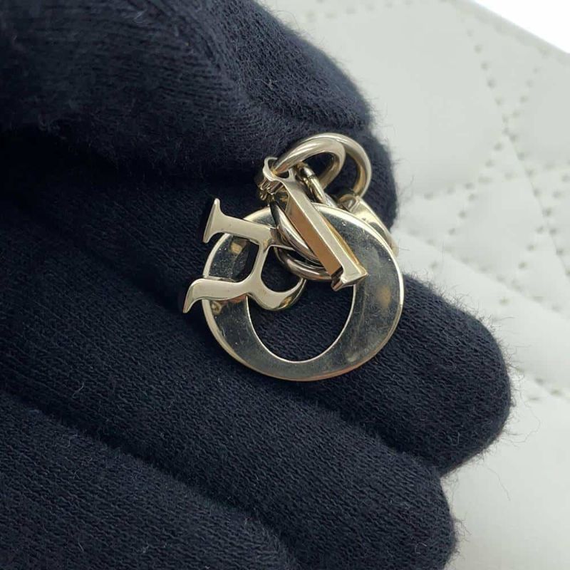 クリスチャン・ディオール コインケース レディディオール ヴォヤージュ スモール ラムスキン S0985ONMJ_M030 財布 白