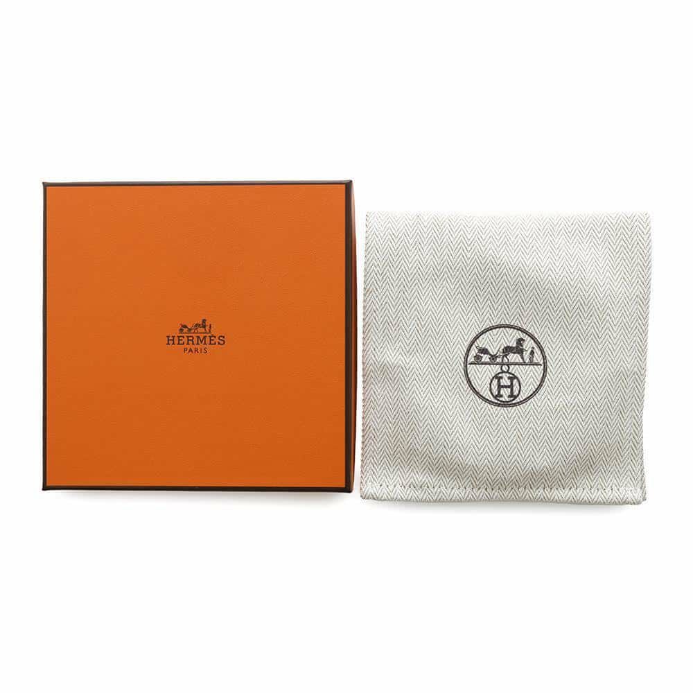 エルメス ネックレス ケリーラリアット ブラック/シルバー金具 スイフト W刻印 HERMES アクセサリー 黒