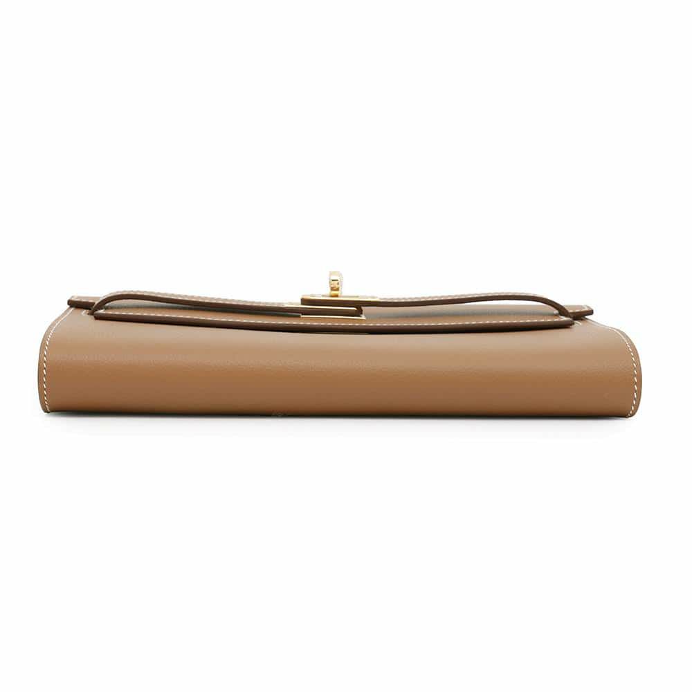 エルメス ケリーウォレット ロング トゥーゴー ゴールド/ゴールド金具 エバーカラー W刻印 HERMES 財布