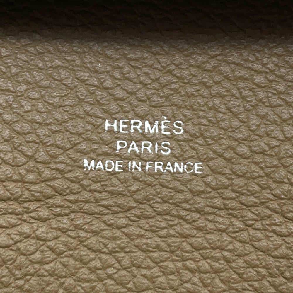 エルメス コインケース バスティア ヴェルソ ゴールド/ベージュドゥワイマール エバーカラー Y刻印 HERMES 財布