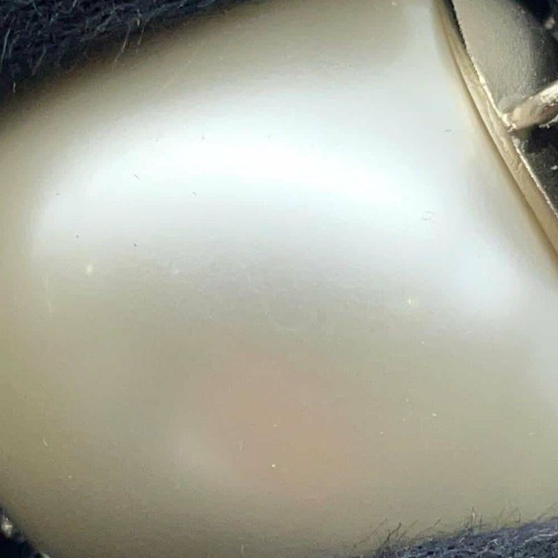 シャネル ヘアゴム ビッグパール ココマーク ヘアゴムバンド グログラン レジン フェイクパール F19V A63896 CHANEL 黒