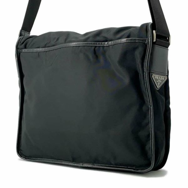 プラダ ショルダーバッグ メッセンジャーバッグ ナイロン V166 PRADA 黒