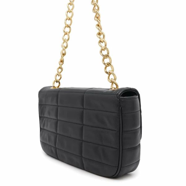 セリーヌ チェーンショルダーバッグ ロゴ レザー 11127 3EYD 38NO CELINE バッグ 黒