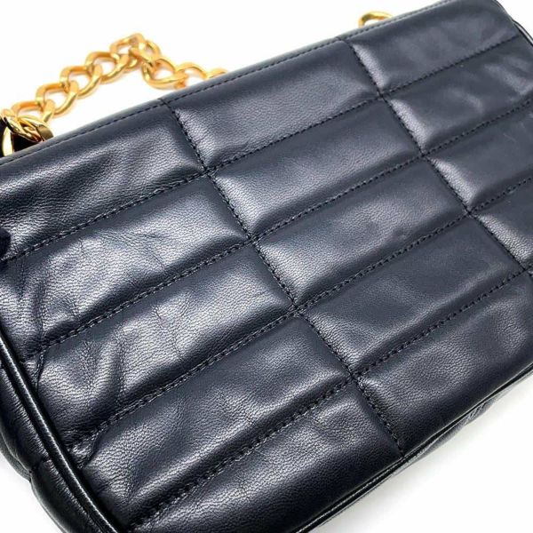 セリーヌ チェーンショルダーバッグ ロゴ レザー 11127 3EYD 38NO CELINE バッグ 黒