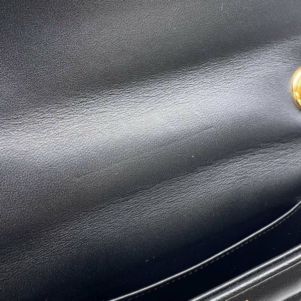 セリーヌ チェーンショルダーバッグ ロゴ レザー 11127 3EYD 38NO CELINE バッグ 黒