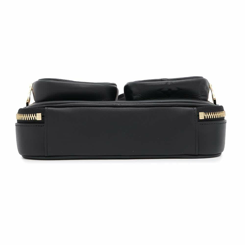 ルイヴィトン ショルダーバッグ カーフレザー ユーティリティ・クロスボディ M80450 LOUIS VUITTON ブラック 黒