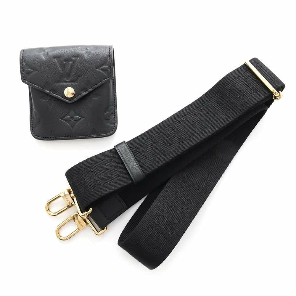 ルイヴィトン ショルダーバッグ カーフレザー ユーティリティ・クロスボディ M80450 LOUIS VUITTON ブラック 黒