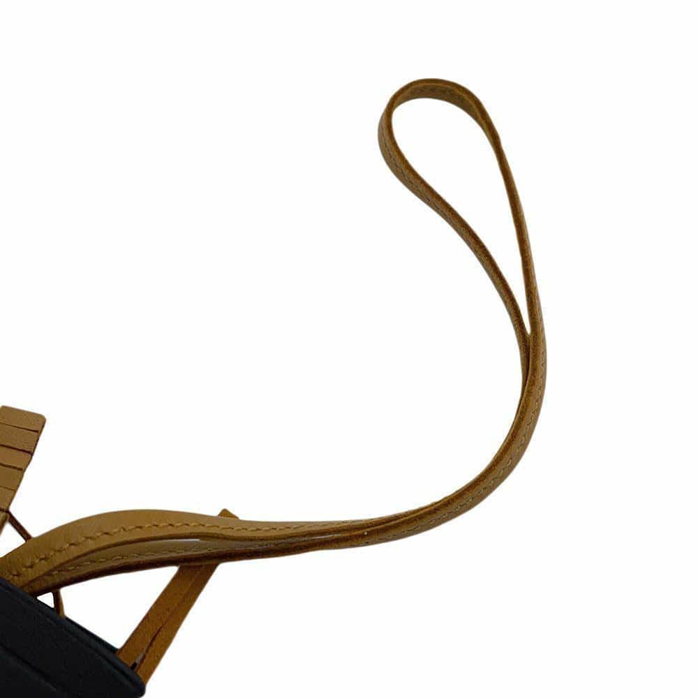 エルメス バッグチャーム ロデオPM ペガサス モーヴペール/エベンヌ/セサミ ラムスキン U刻印