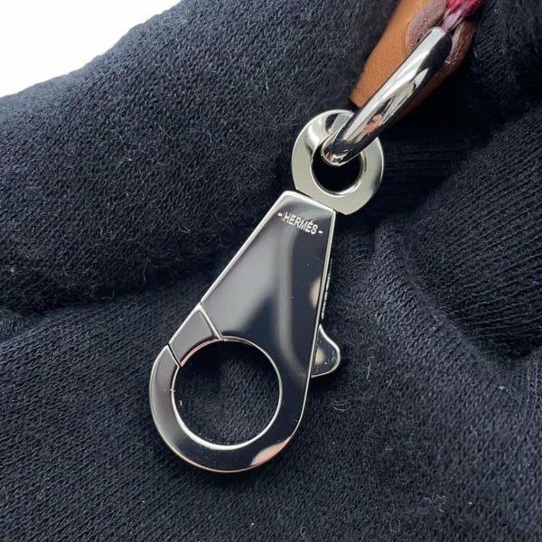 エルメス ショルダーストラップ バンドリエール サングル カヴァル オランジュミニウム/ゴールド/ピンク/シルバー金具 キャンバス/スイフト B刻印