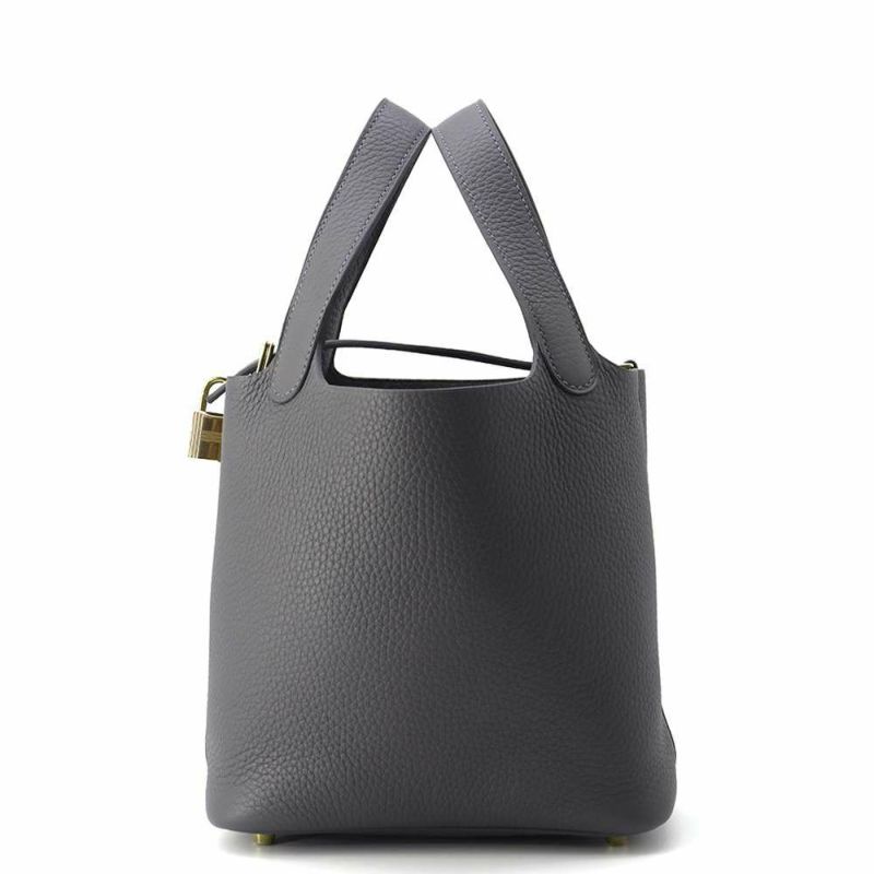 エルメス ハンドバッグ ピコタンロックPM アルドワーズ/シャンパンゴールド金具 トリヨンクレマンス W刻印