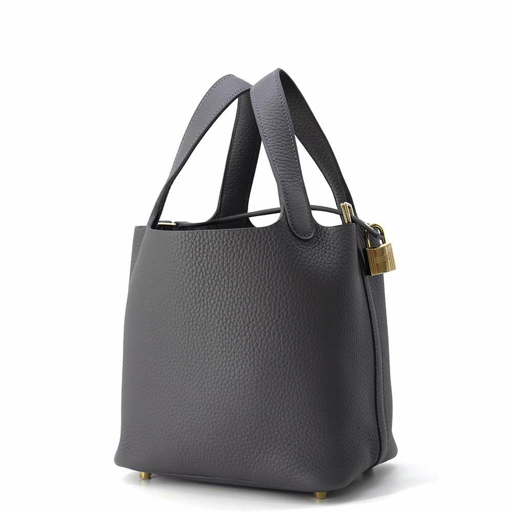 エルメス ハンドバッグ ピコタンロックPM アルドワーズ/シャンパンゴールド金具 トリヨンクレマンス W刻印