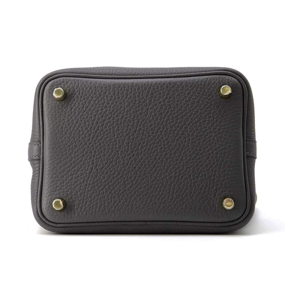 エルメス ハンドバッグ ピコタンロックPM アルドワーズ/シャンパンゴールド金具 トリヨンクレマンス W刻印