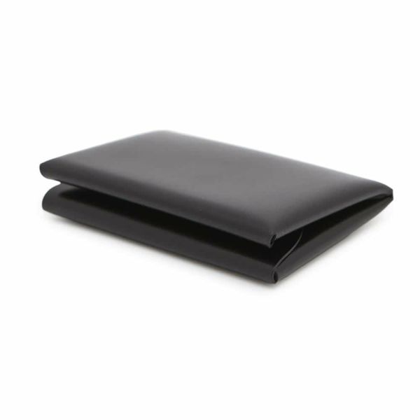 エルメス コインケース カルヴィ デュオ ブラック/シルバー金具 ボックスカーフ B刻印 黒