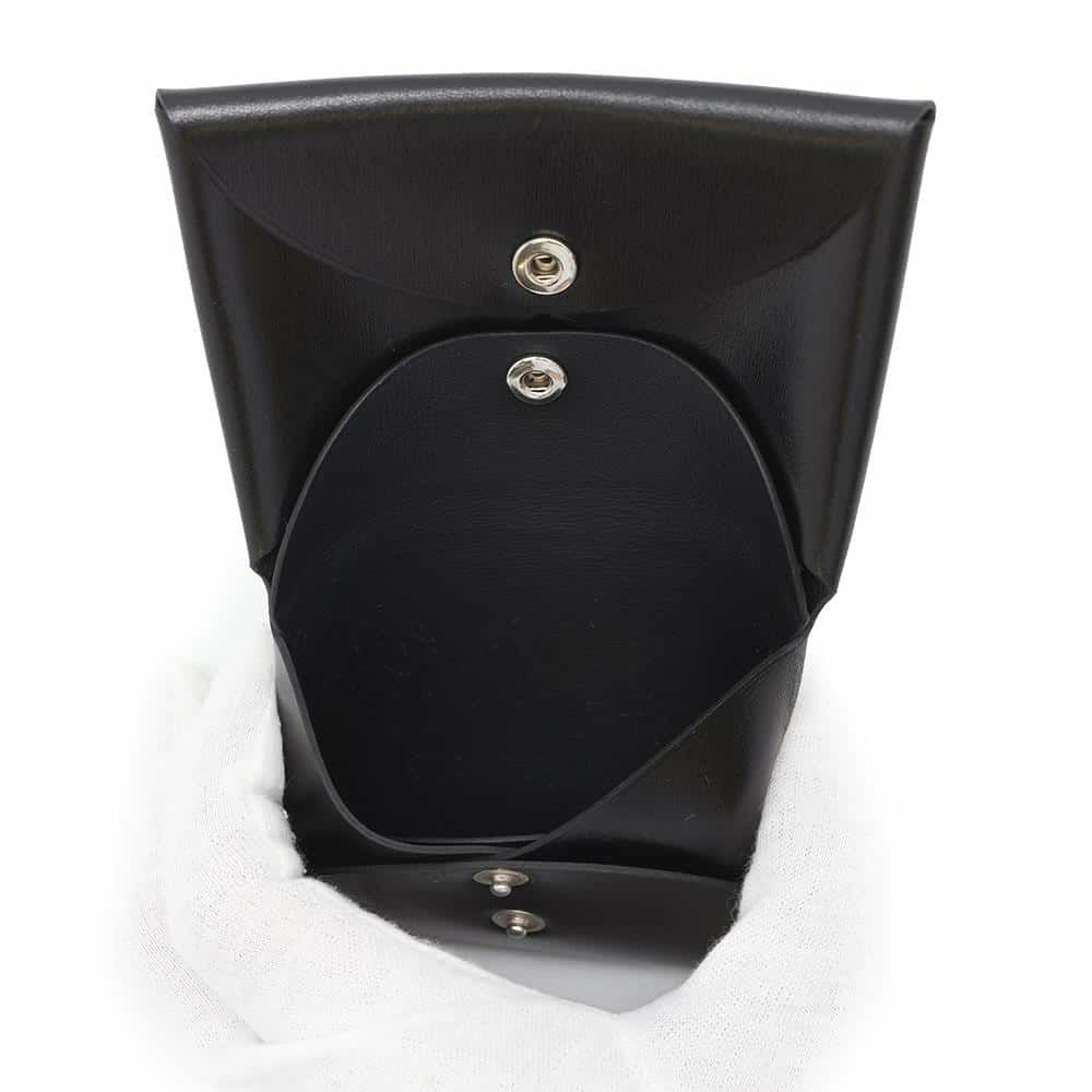 エルメス コインケース カルヴィ デュオ ブラック/シルバー金具 