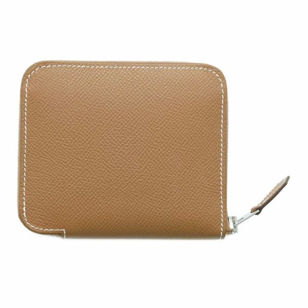 エルメス コインケース アザップコンパクト シルクイン ゴールド/シルバー金具 エプソン W刻印