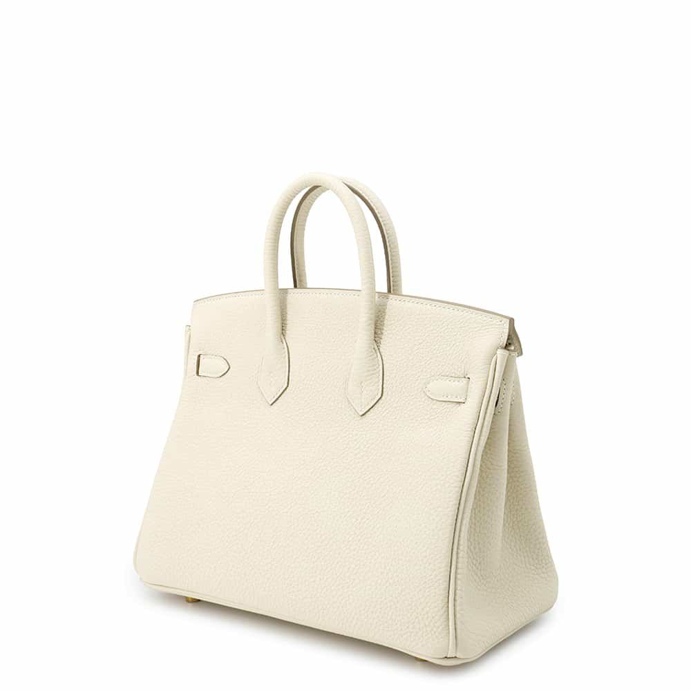 エルメス バーキン25 クレ/ゴールド金具 トゴ K刻印 HERMES Birkin ハンドバッグ