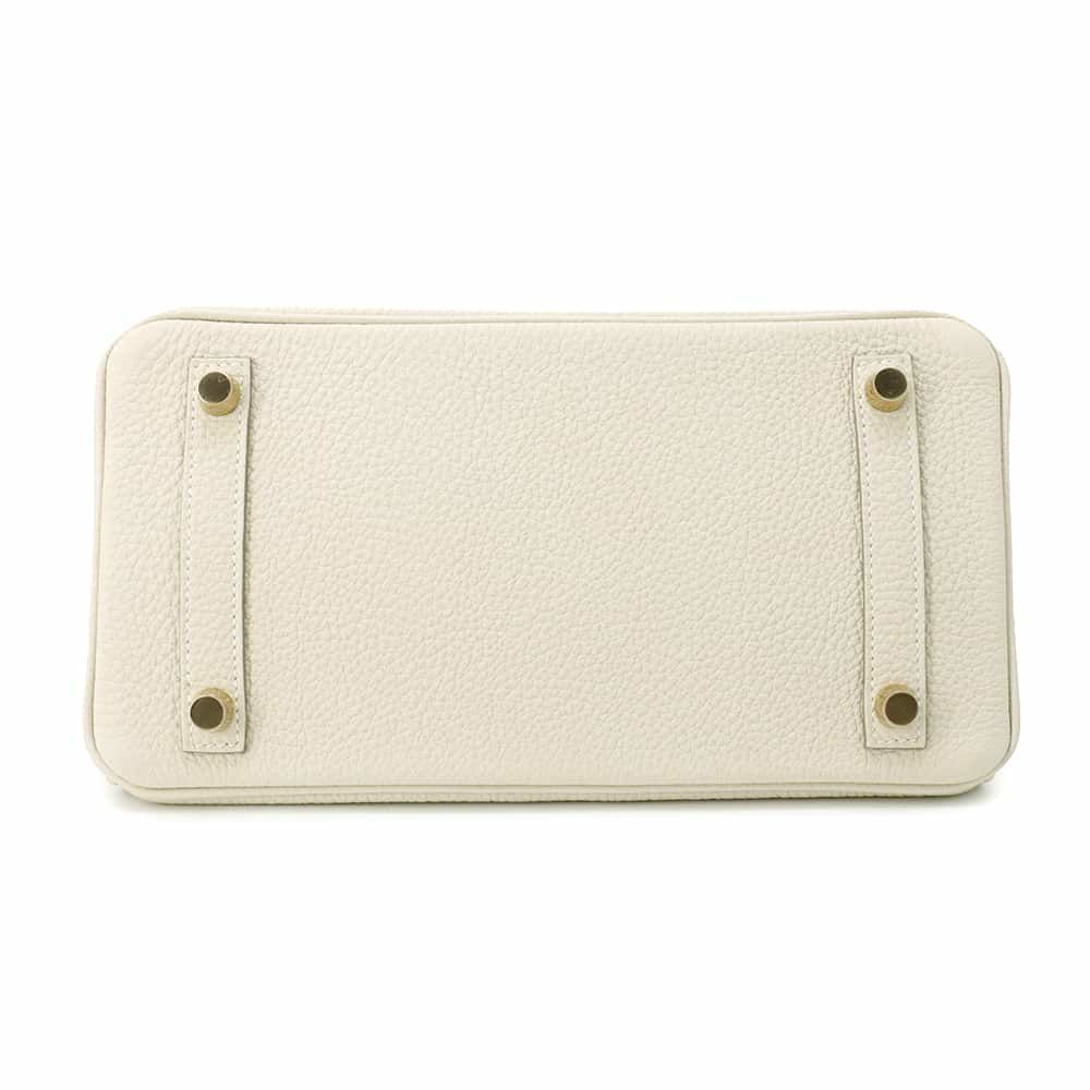 エルメス バーキン25 クレ/ゴールド金具 トゴ K刻印 HERMES Birkin ハンドバッグ