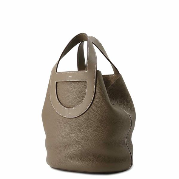エトゥープ♪シルバー金具【HERMES】インザループ23ハンドバッグ エルメス ハンドバッグ インザループ 23 エトゥープ/シルバー