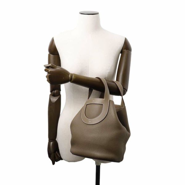 【希少♡】インザループ23 エトゥープ/G金具 エルメス ハンドバッグ インザループ 23 エトゥープ/シルバー
