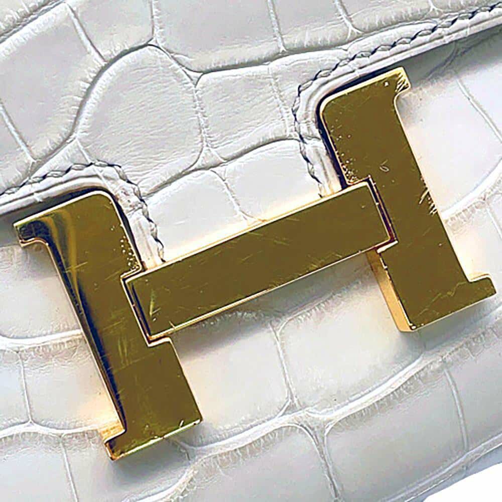 エルメス 長財布 コンスタンス トゥーゴー ロング ベトン/ゴールド金具 アリゲーターマット U刻印