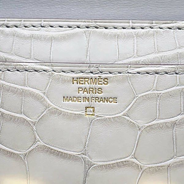 エルメス 長財布 コンスタンス トゥーゴー ロング ベトン/ゴールド金具 アリゲーターマット U刻印