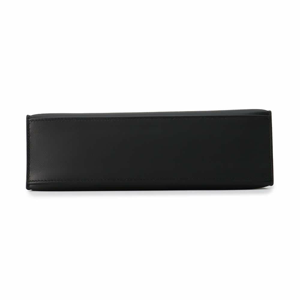 エルメス ハンドバッグ ポシェットケリー ブラック/ゴールド金具 スイフト HERMES W刻印 黒