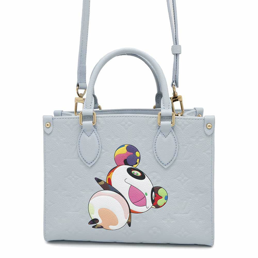 ルイヴィトン ハンドバッグ モノグラム・アンプラント LV × TM オンザゴーPM M13836 2wayショルダーバッグ 村上隆 パンダ