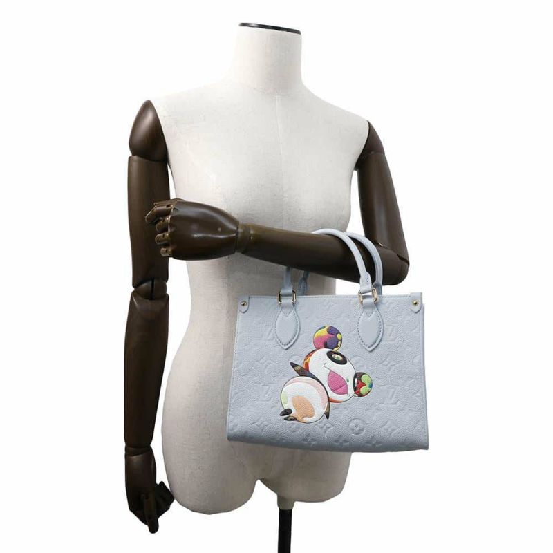 ルイヴィトン ハンドバッグ モノグラム・アンプラント LV × TM オンザゴーPM M13836 2wayショルダーバッグ 村上隆 パンダ