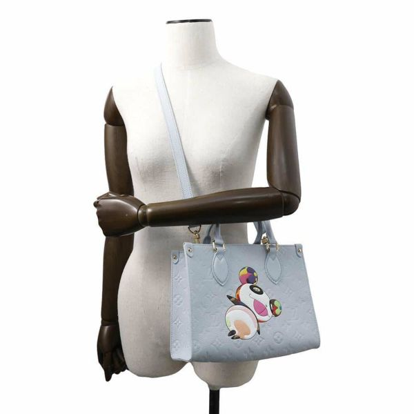 ルイヴィトン ハンドバッグ モノグラム・アンプラント LV × TM オンザゴーPM M13836 2wayショルダーバッグ 村上隆 パンダ