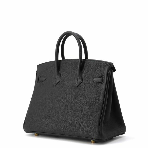 エルメス バーキン25 ヴェルソ ブラック/ツンドラ/ゴールド金具 トゴ W刻印 HERMES Birkin ハンドバッグ 黒